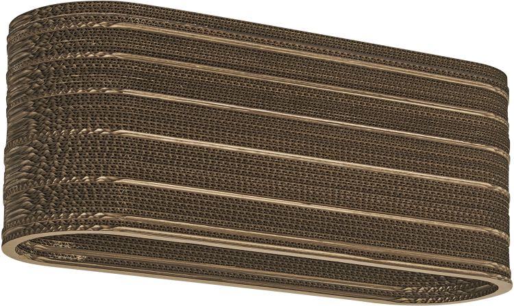 LEDVANCE Decor Karton Oval Decke 3XE27 Braun