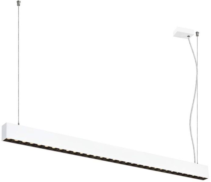 SLV GLENOS® PRO, Pendelleuchte, 1,2m, DALI, UGR16, Pendellänge 210 cm, 3000K, 75°, weiß