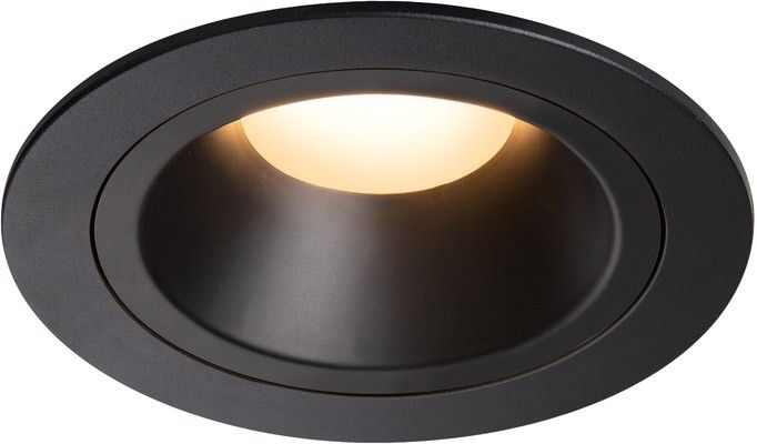 SLV NUMINOS® DL M, Indoor, luminaria empotrada de techo led negro/negro 2700 K 40° con resortes