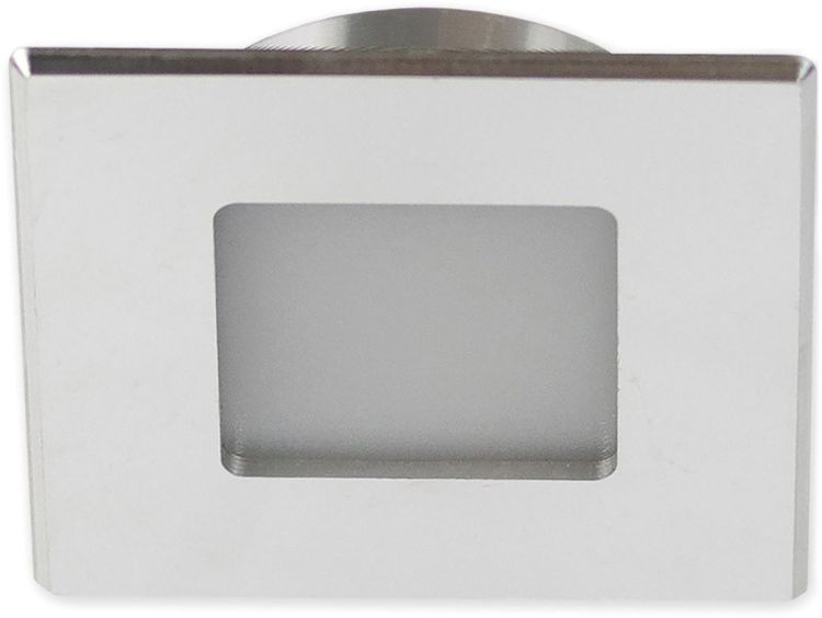 ISOLED LED Möbeleinbaustrahler MiniAMP ALU gebürstet, eckig 3W 120° 24V dynamisch
