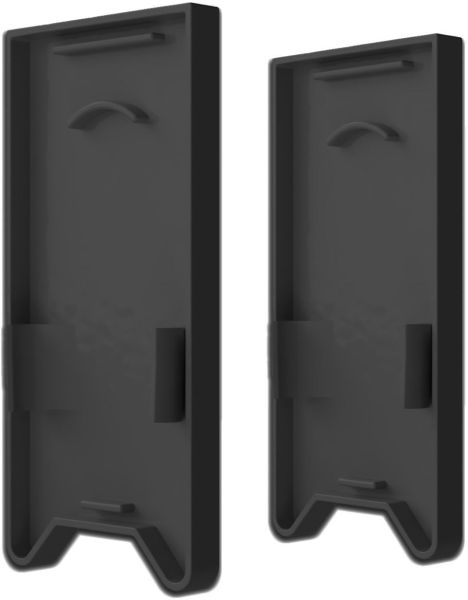ISOLED Endkappe EC121 mit Lichtfalle, schwarz für Leuchtenprofil HALON mit U-Cover C68, 2 Stück