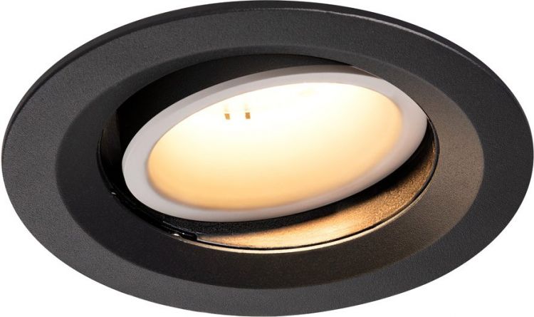 SLV NUMINOS® MOVE DL M, Indoor, luminaria empotrada de techo led negro/blanco 3000 K 20°