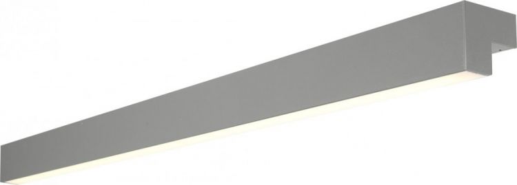 SLV L-LINE 120 LED, Wand- & Deckenleuchte, IP44, 3000K, 3000lm, grau