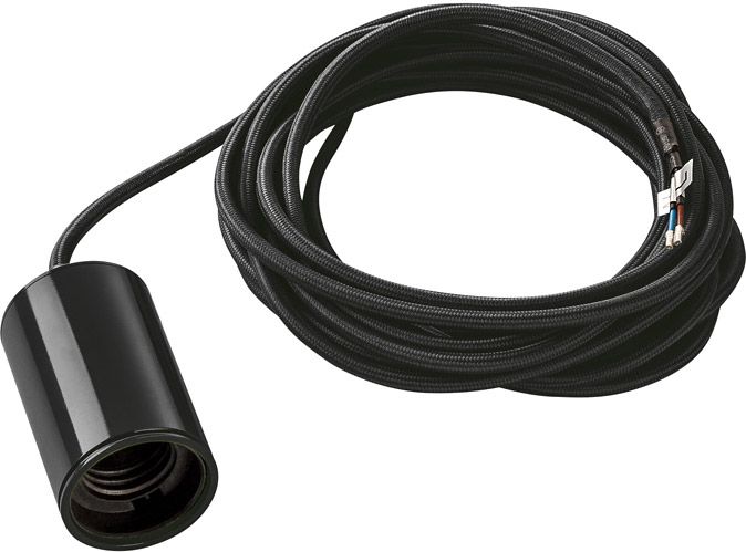 SLV FITU Pendelleuchte, A60, schwarz, 5m Kabel mit offenem Kabelende