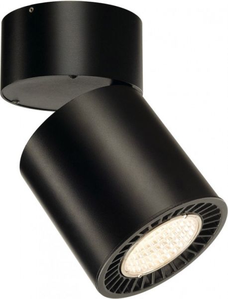 SLV SUPROS, plafonnier intérieur, noir, LED, 36W, 3000K, IRC90