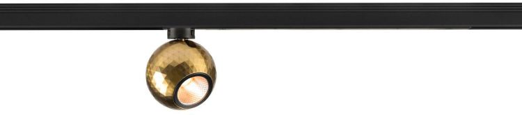 SLV DYSKO, 1~ Spot, PHASE, 2700K, 6.7 W, 36°, schwarz / gold