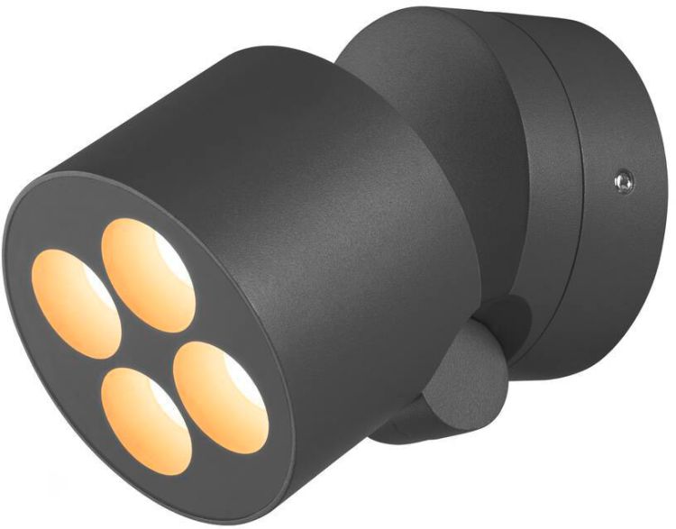 SLV R-CUBE, Wand- und Deckenaufbauleuchte, 2700/3000K, 15W, PHASE, 70°, anthrazit