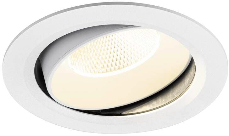 SLV NUMINOS® MOVE XL, Deckeneinbauleuchte, 4000 K, 20°, IP20, rund, weiß