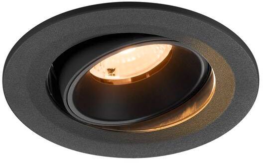 SLV NUMINOS® MOVE S, Deckeneinbauleuchte, 2700 K, 40°, IP20, rund, schwarz