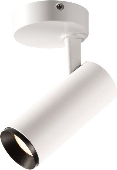 SLV NUMINOS® SPOT PHASE S, Indoor LED Deckenaufbauleuchte weiß/schwarz 4000K 24°