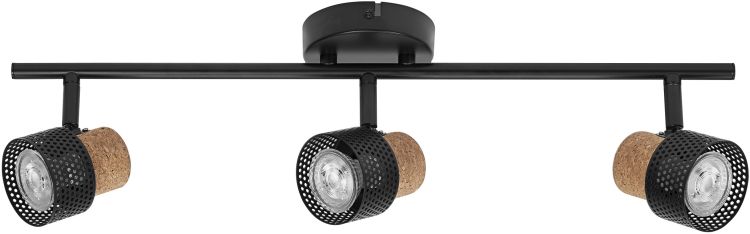 LEDVANCE Decor Spot Cork GU10 Schwarz 3x3,4W 927 DIM