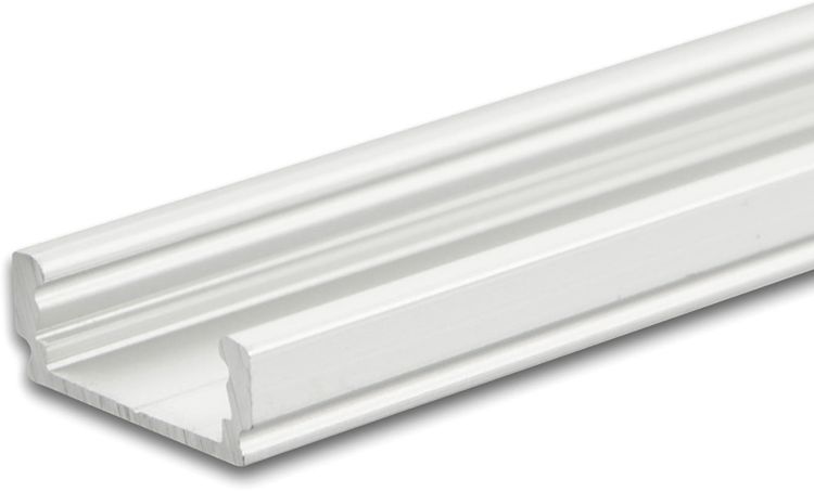 ISOLED LED Aufbauprofil SURF12 FLAT Aluminium eloxiert, 300cm