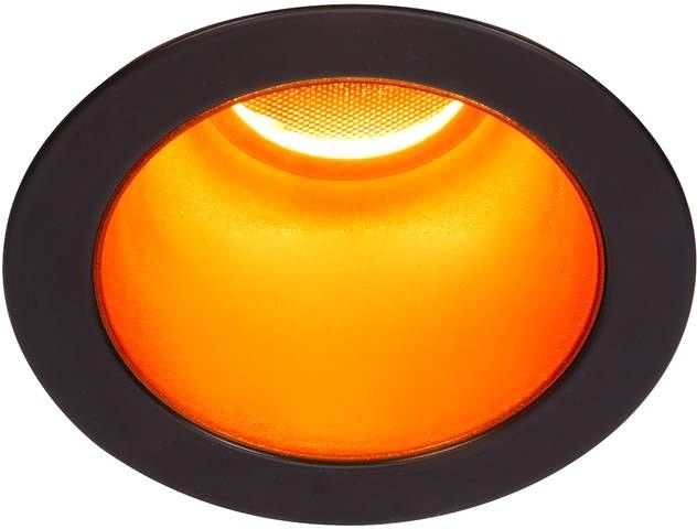 SLV HORN MAGNA, LED Indoor Deckeneinbauleuchte schwarz/gold 3000K 25°