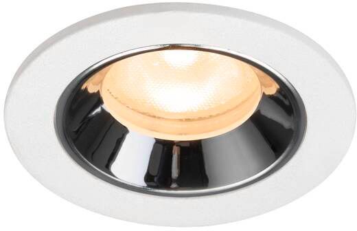 SLV NUMINOS® XS, Deckeneinbauleuchte weiß/chrom 2700 K 55°