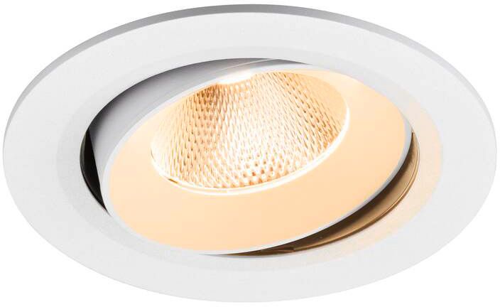SLV NUMINOS® MOVE L, Deckeneinbauleuchte, 2700 K, 20°, IP20, rund, weiß
