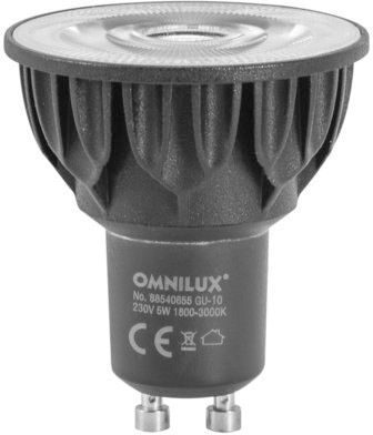 OMNILUX GU-10 230V COB 5W LED 1800-3000K dim2warm