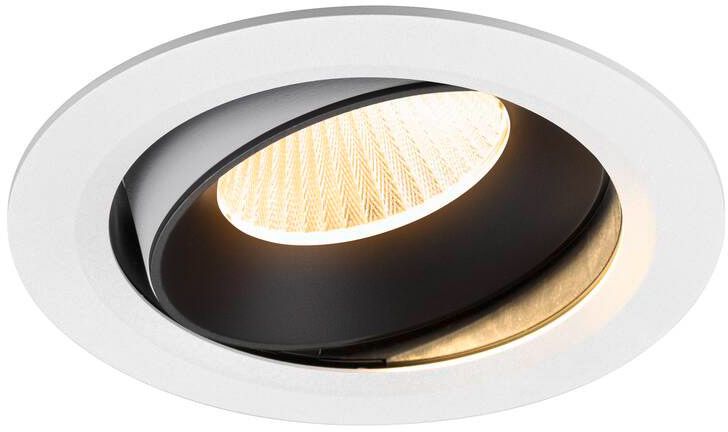 SLV NUMINOS® MOVE XL, Deckeneinbauleuchte weiß/schwarz 3000 K 40°
