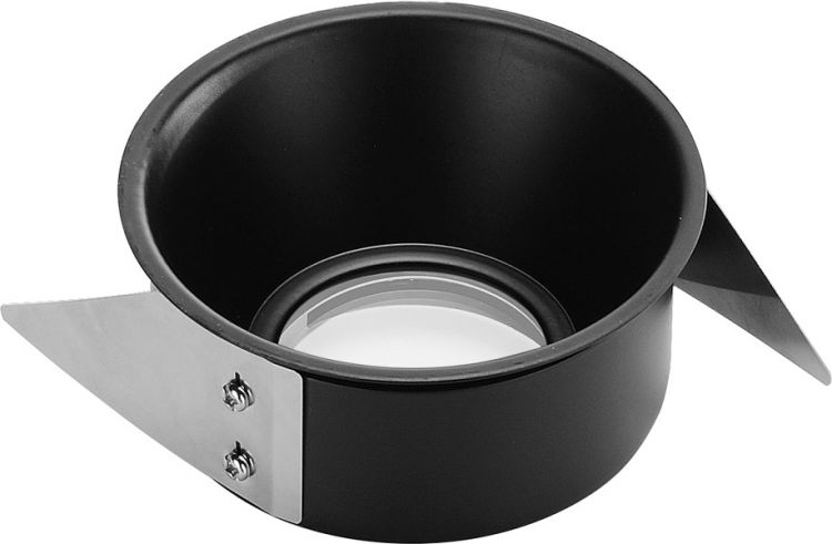 SLV BLENDE für F-LIGHT, trichterförmig, schwarz, mit klarem Glas
