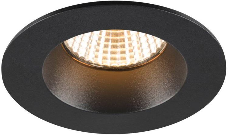 SLV NEW TRIA® 68, Deckeneinbauleuchte, 3000K, 38°, IP 20 / IP 65, rund, schwarz