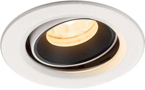 SLV NUMINOS® MOVE XS, Deckeneinbauleuchte weiß/schwarz 3000 K 20°