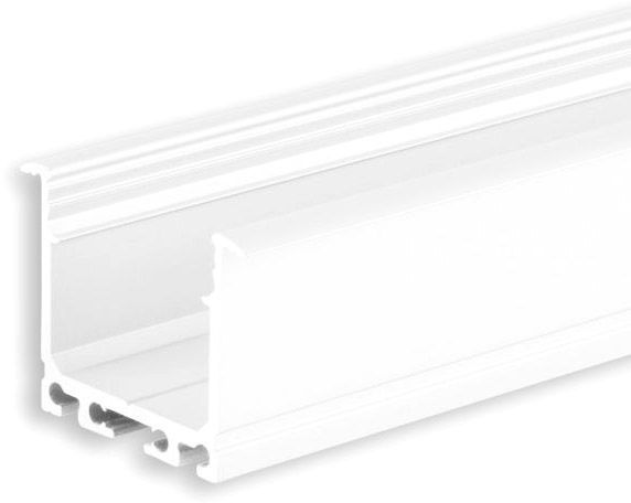 ISOLED LED Einbauprofil DIVE24 Aluminium weiß RAL 9010, 200cm