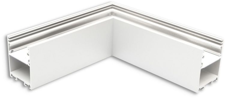 ISOLED LAMP30V2 90° Eck, geschweißt, 120x120mm, weiß RAL 9003, exkl. Cover