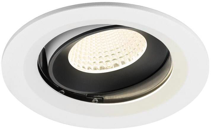 SLV NUMINOS® MOVE M, Deckeneinbauleuchte weiß/schwarz 4000 K 40°