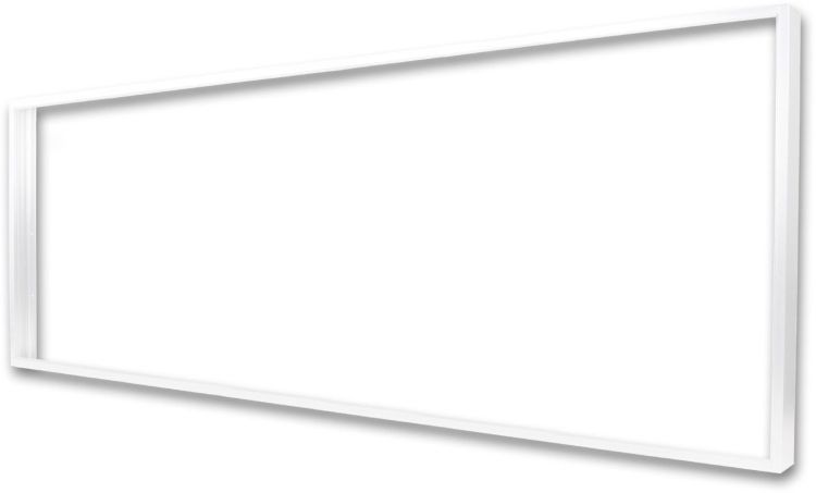 ISOLED Aufbaurahmen weiß RAL 9016, Höhe 7cm, für LED Panels 308x1550, steckbare Schnellmontage