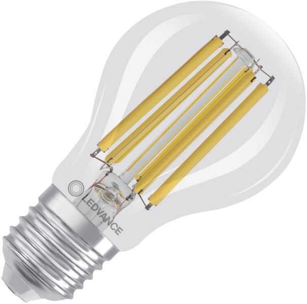 LEDVANCE LED Classic A 100 Glühfaden Energieeffizienzklasse A S 7,2 W 840 Klar E27