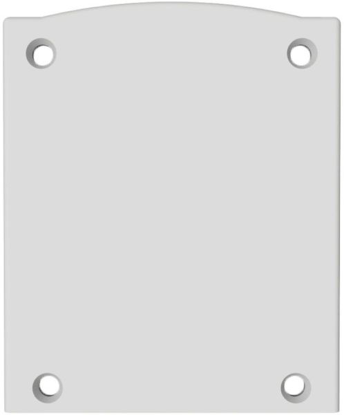 ISOLED Endkappe EC116 Alu weiß für LAMP30 V1+V2, Halbrund, 2 STK, inkl. Schrauben