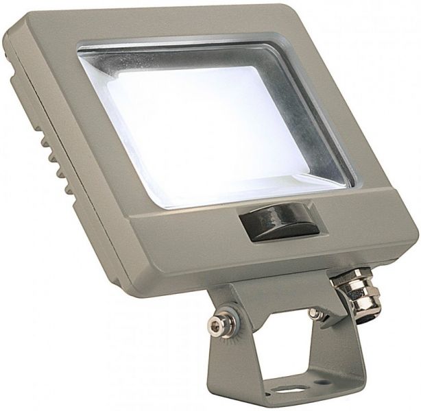 SLV SPOODI SENSOR, LED Outdoor Wandaufbauleuchte, 11W, silbergrau, 4000K