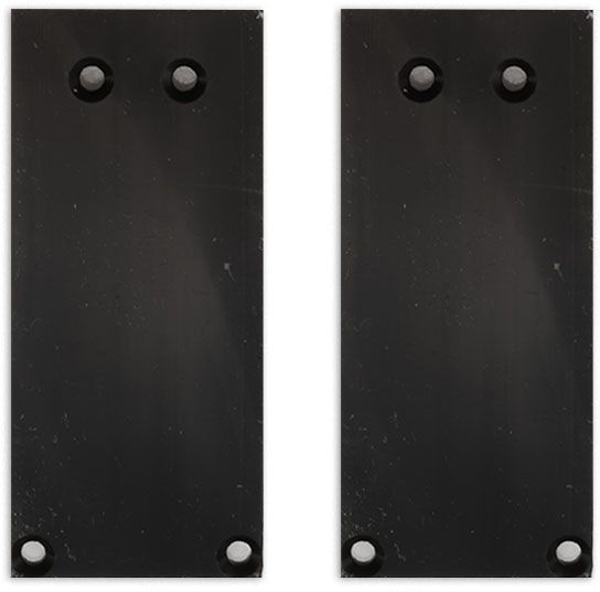 ISOLED Endkappe Alu EC130 für Curtain10 ONE HIGH, 2 Stück, schwarz
