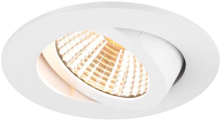SLV NEW TRIA® 68, Deckeneinbauleuchte, 3000K, 38°, IP 20, rund, weiß