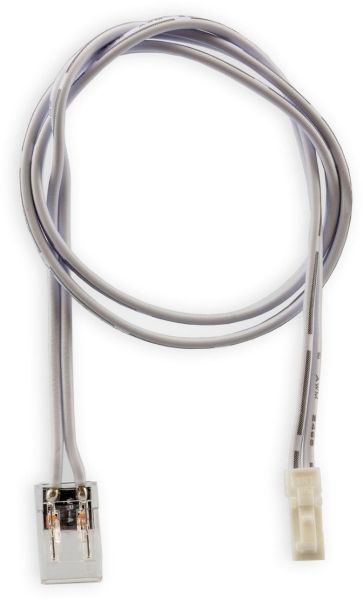 ISOLED MiniAMP male-Stecker zu Clip Kabelanschluss (max. 3A) für 2-pol. IP20 Stripes mit Breite 8mm