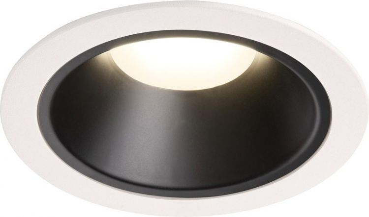 SLV NUMINOS® DL XL, Indoor, luminaria empotrada de techo led blanco/negro 4000 K 40 °