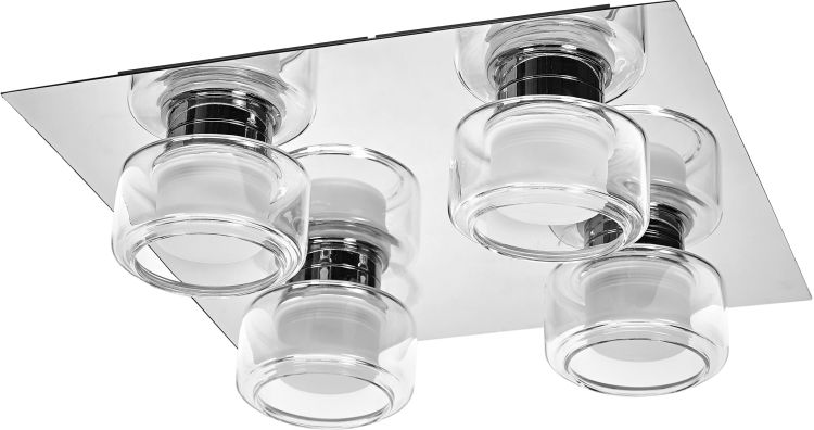 LEDVANCE Orbis Flame 4X5,5W Click CCT IP44 Chrom