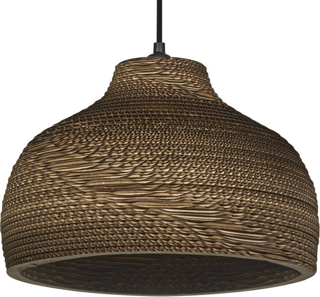 LEDVANCE Decor Kartonhut Pendelleuchte E27 Braun