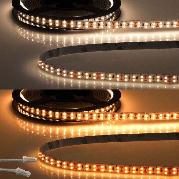 ISOLED LED CRI919/940 MiniAMP Flexband, 24V, 20W, weißdynamisch, 500cm, beidseitiges Kabel mit