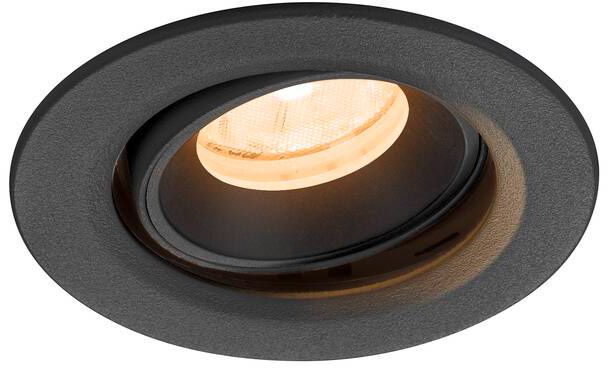 SLV NUMINOS® MOVE XS, Deckeneinbauleuchte, 2700 K, 20°, IP20, rund, schwarz