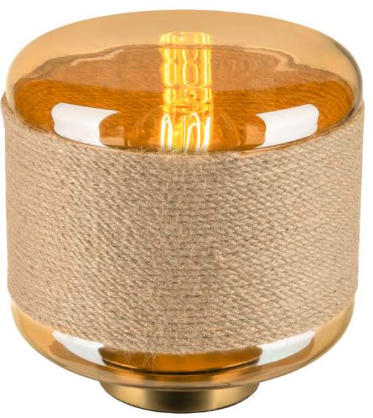 SLV PANTILO ROPE 19, Tischleuchte, E27, zylindrisch, 1 x max. 15 W, gold