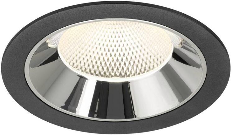 SLV NUMINOS® XL, Deckeneinbauleuchte schwarz/chrom 4000 K 40°