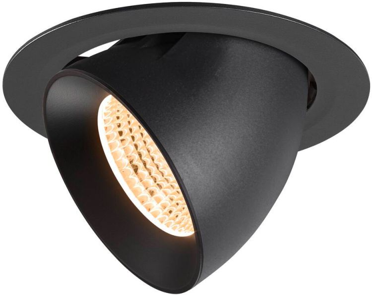 SLV NUMINOS® GIMBLE XL, Deckeneinbauleuchte,, 2700 K, 55°, schwarz
