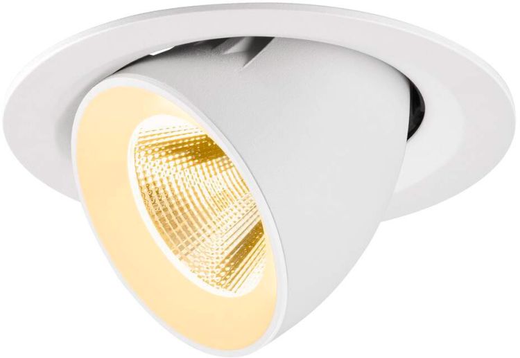 SLV NUMINOS® GIMBLE M, Deckeneinbauleuchte,, 3000 K, 20°, weiß