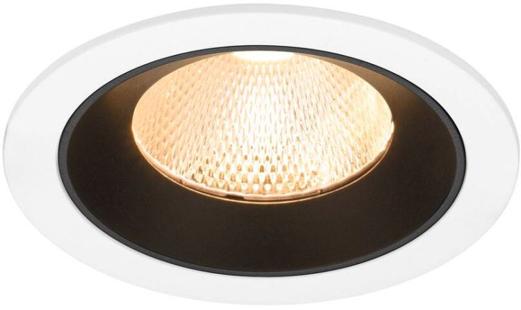 SLV NUMINOS® L, Deckeneinbauleuchte weiß/schwarz 2700 K 20°