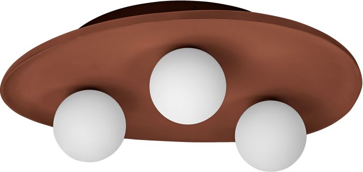 LEDVANCE Decor Ton-Nest-Deckenleuchte 3XG9 Braun
