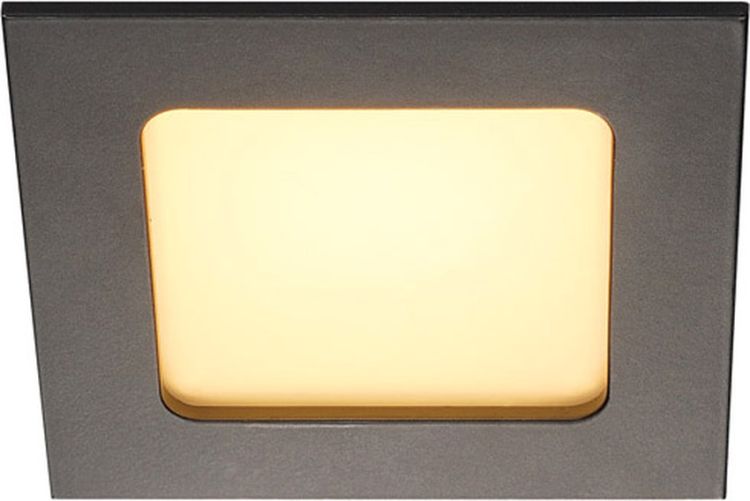 SLV FRAME BASIC Einbauleuchte, LED, 3000K, schwarz matt, Set, 9,4W