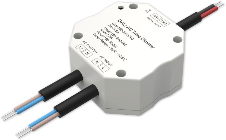 ISOLED DALI-Phasenabschnitt-Dimmer für dimmbare 230V LED Leuchten/Trafos, 200VA