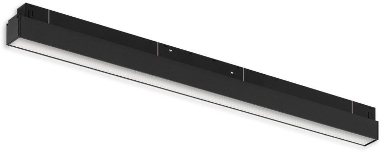 ISOLED Track48 Linearleuchte 60cm schwarz, 20W, 120°, 48V, 3000K, CRI90, prismatisch, Line+, DALI