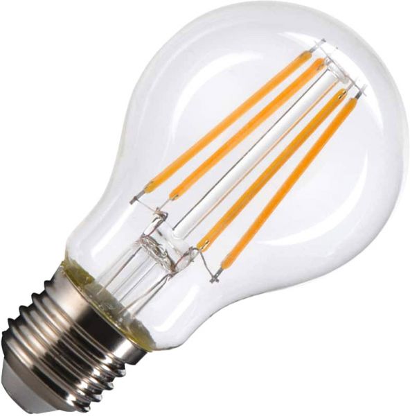 SLV A60 E27, LED Leuchtmittel transparent 7,5W 2700K CRI90 320°