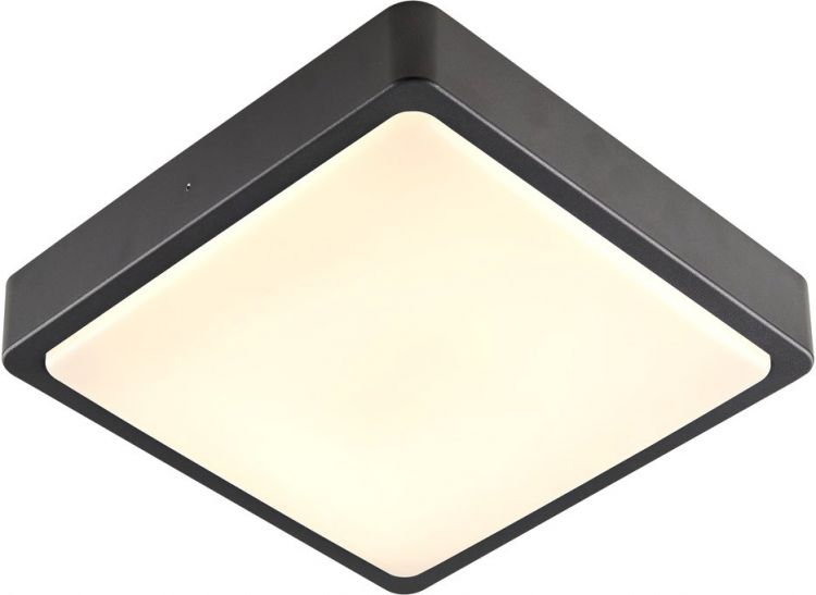 SLV AINOS SQUARE Outdoor, luminaria LED de pared y techo, antracita, CCT switch 3000/4000K